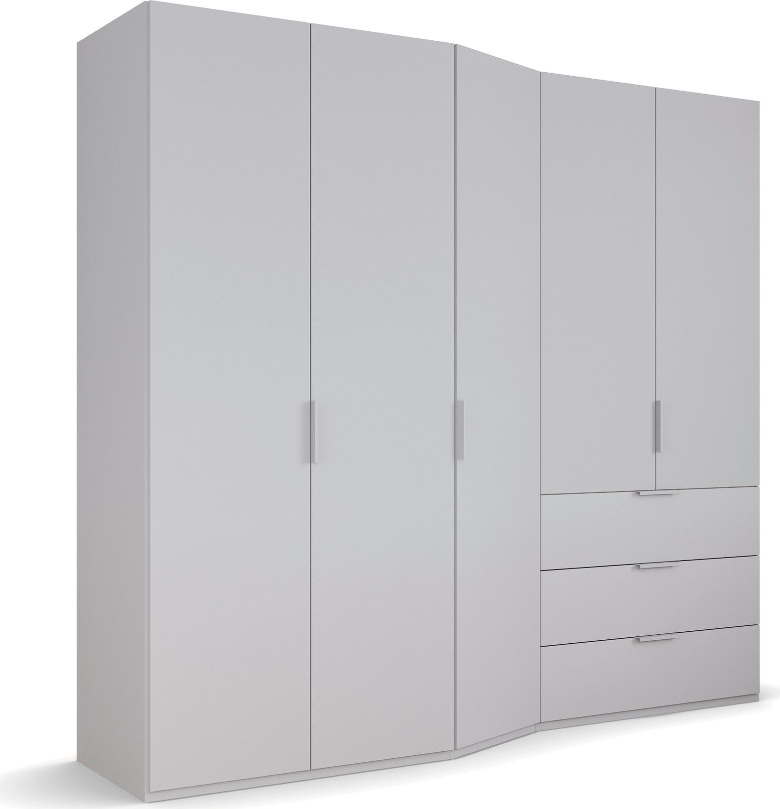 rauch Drehtürenschrank Kleiderschrank Schrank Garderobe Wäscheschrank WAVE (Breiten 247/297 cm, Höhe 222 cm, inkl. SOFT-CLOSE-FUNKTION) in 2 unterschiedlichen Tiefen, mit Soft-Close Funktion MADE IN GERMANY
