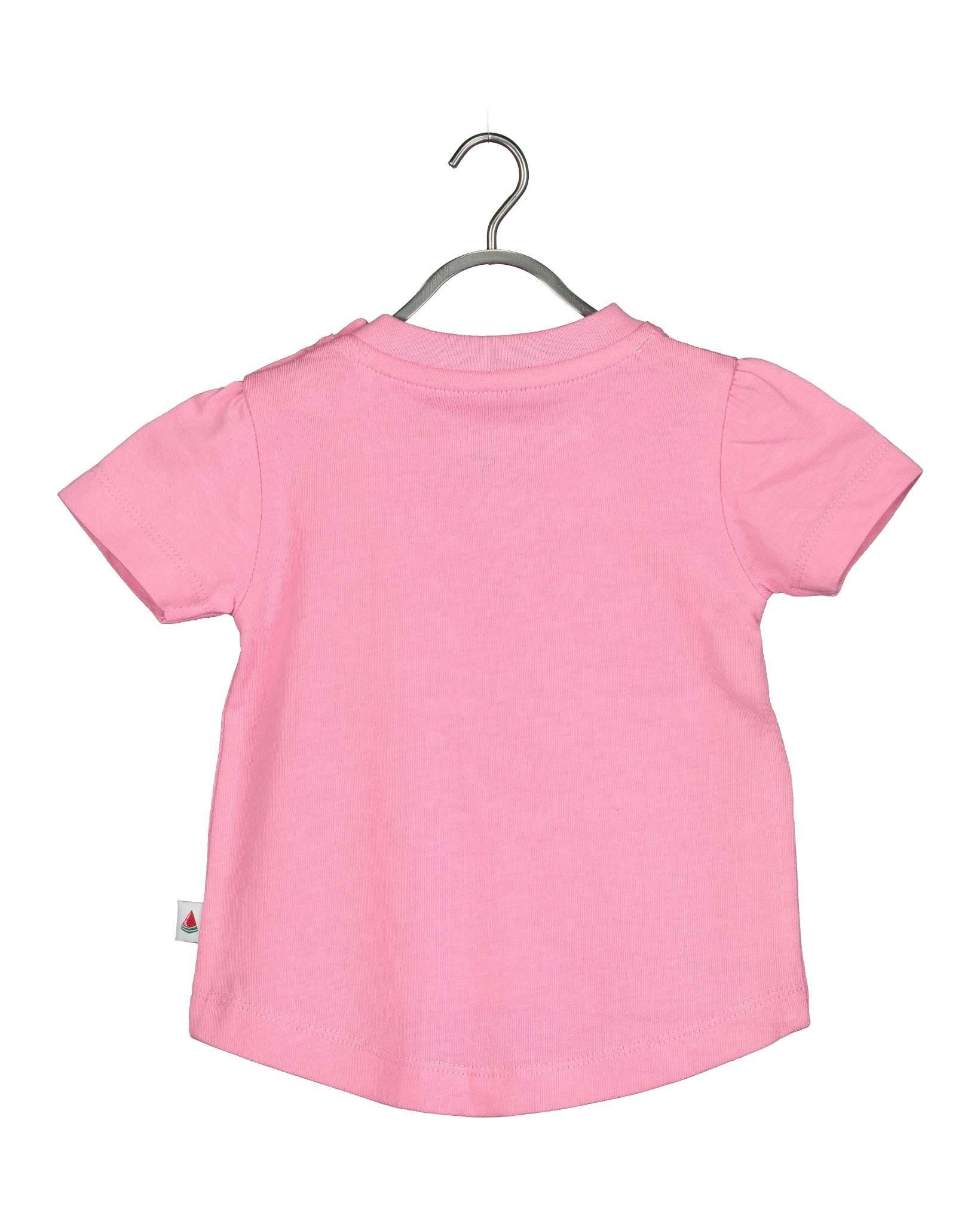 Seven in Blue reiner Frontprint T-Shirt rosa mit mit Seven Aloha-Print Blue Baby T-Shirt Baumwolle, aus