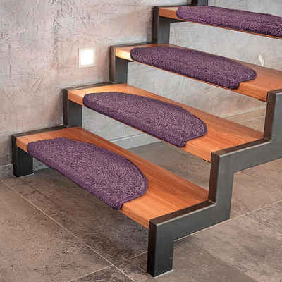 Stufenmatte Bali, Erhältlich in verschiedenen Farben & Größen, Treppenschutz, Floordirekt, Halbrund, Höhe: 10 mm