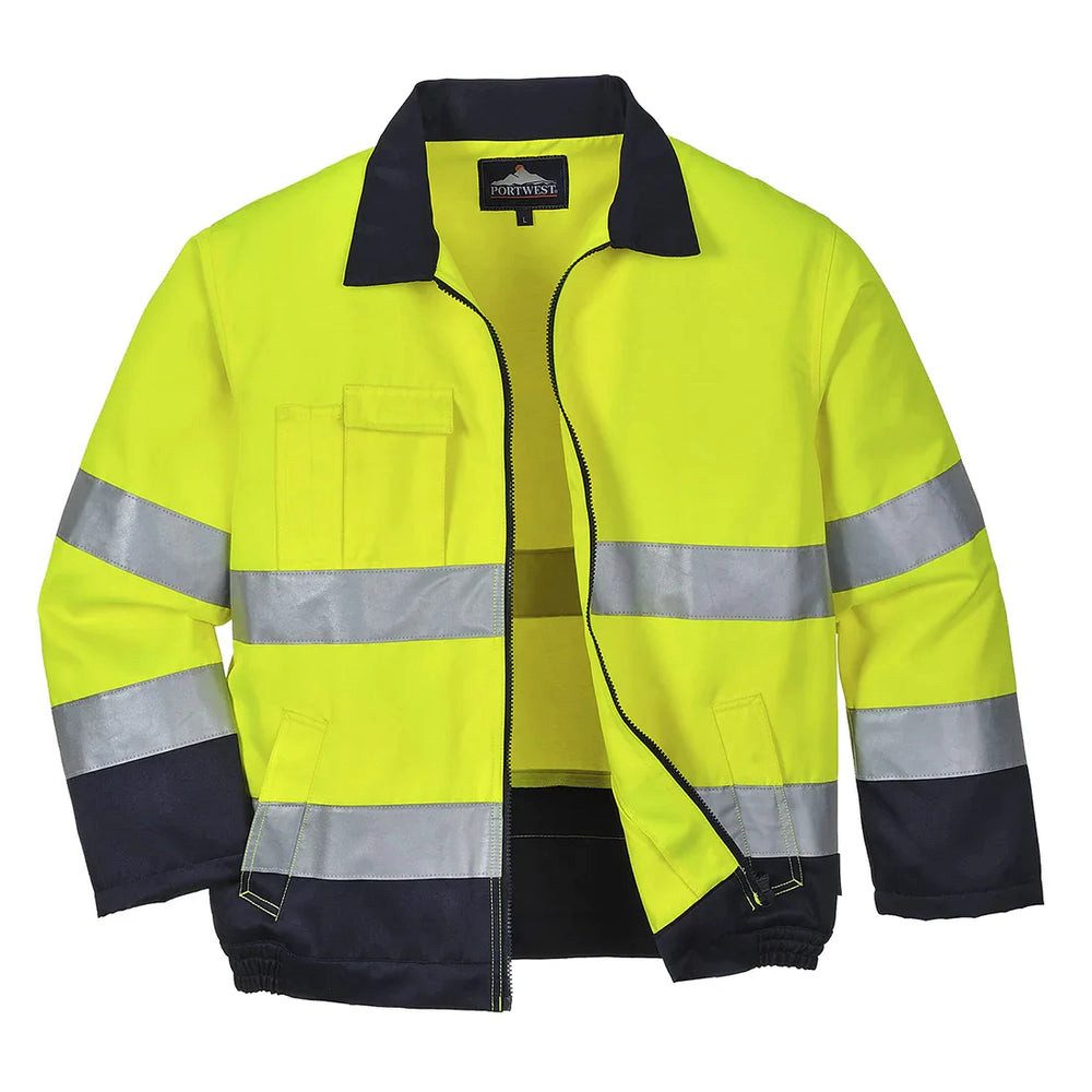 Portwest Arbeitsjacke Portwest Warnschutzjacke Madrid TX70 Gelb