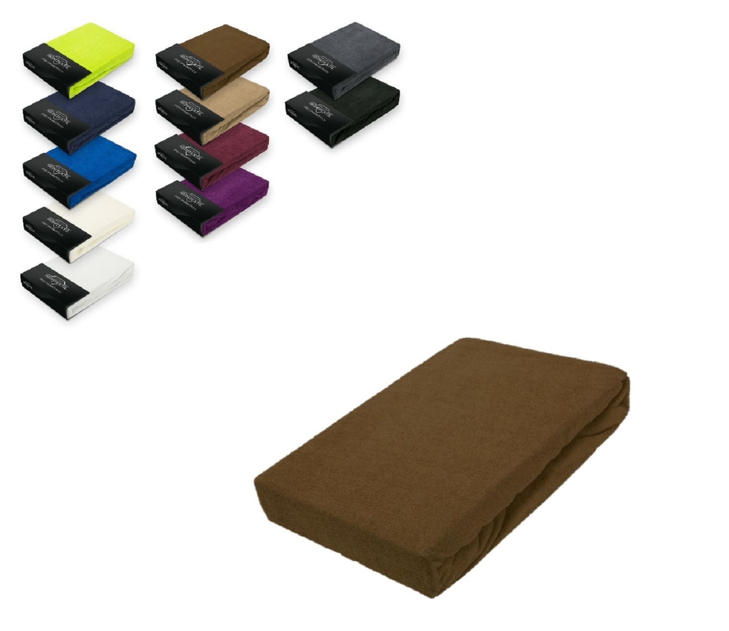 EXKLUSIV HEIMTEXTIL Spannbettlaken Frottee Spannbettlaken mit Rundumgummizu günstig online kaufen