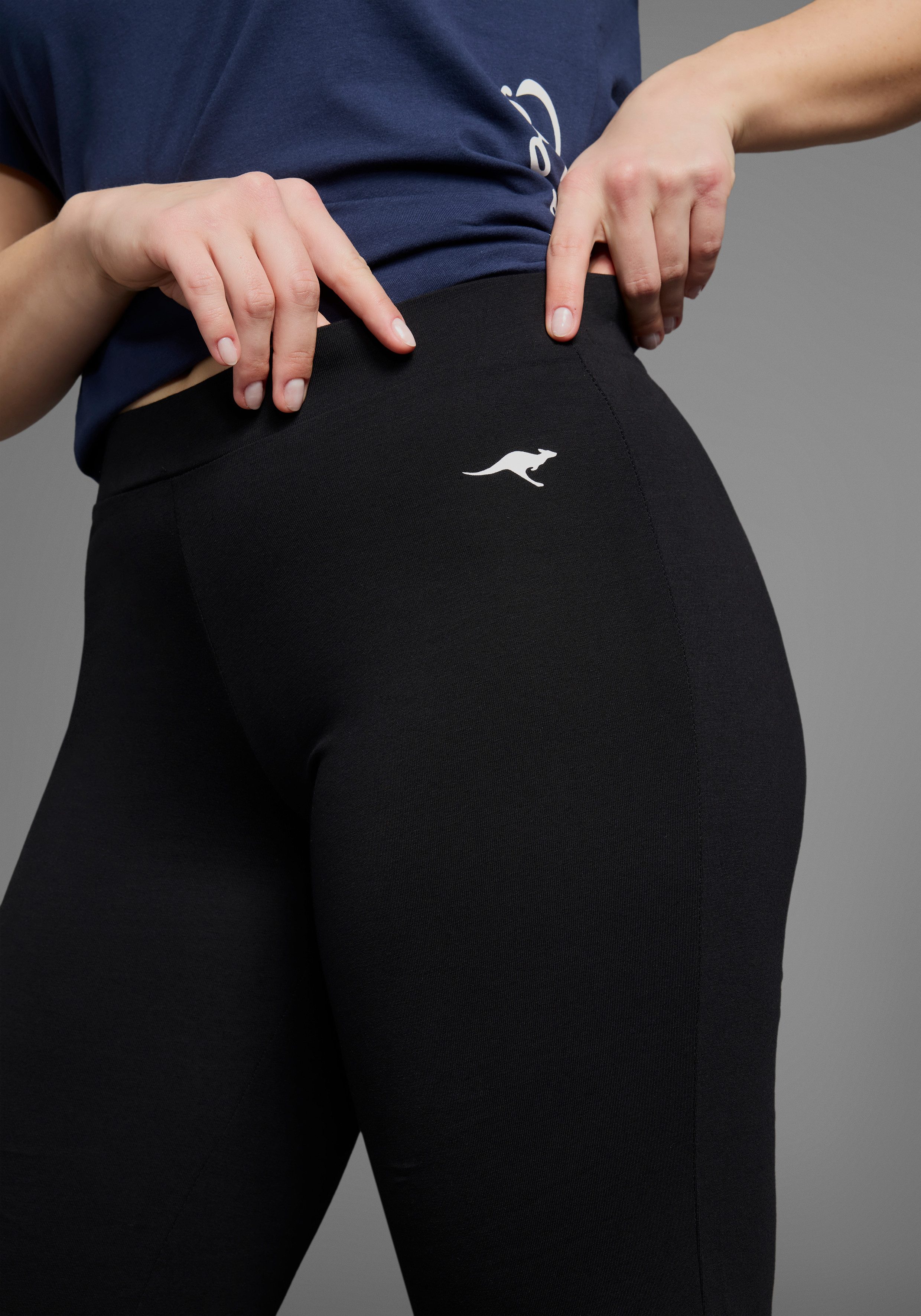 KangaROOS Jazzpants mit Logodruck, in elastischer Jersey-Qualität