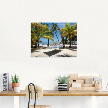 Artland Glasbild Florida Keys Relax, Strand (1 St), in verschiedenen Größen