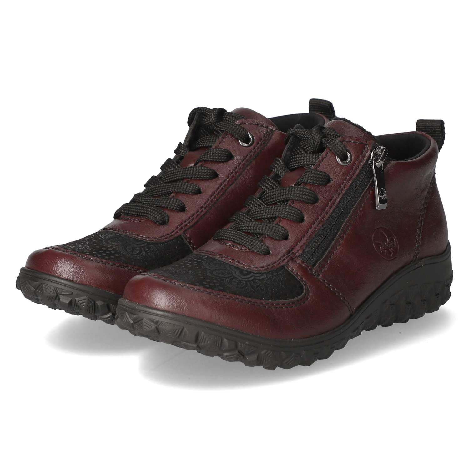 Rieker Rieker 59541-30 Damen Textil & Synthetik rot Schnürstiefel günstig online kaufen