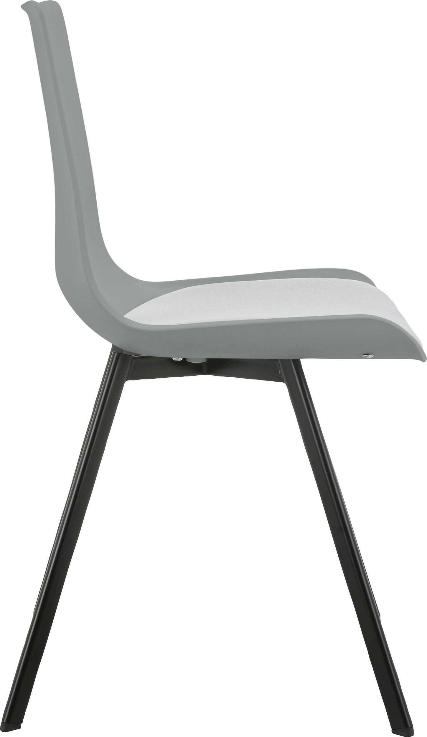 loft24 Esszimmerstuhl Lala (Set, 2 St), Schalenstuhl, mit Sitzkissen, modernes Design, Sitzhöhe 48 cm
