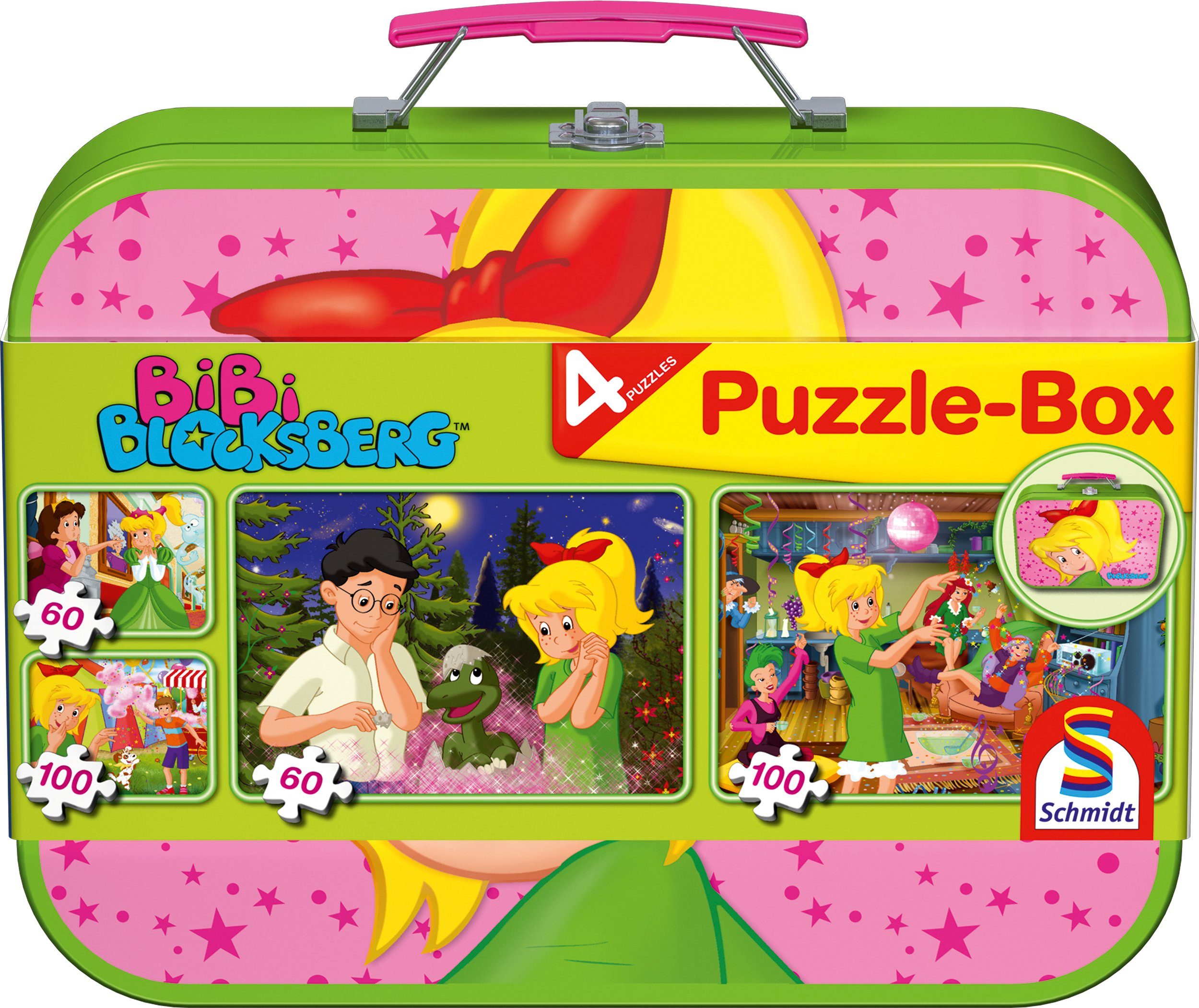 Image of Bibi Blocksberg. Puzzle-Box 2 x 60, 2 x 100 Teile