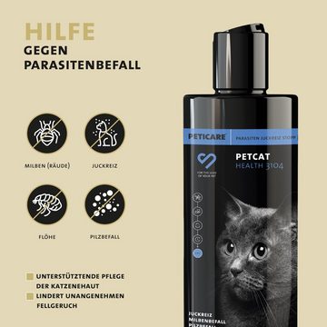 Peticare Tiershampoo Parasiten, Juckreiz Shampoo für Katzen - petCat Health 3104, (250-St)