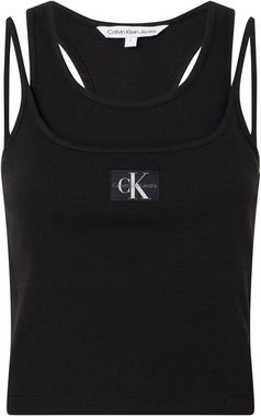 Calvin Klein Jeans Tanktop BADGE RIB DOUBLE LAYER TANK TOP