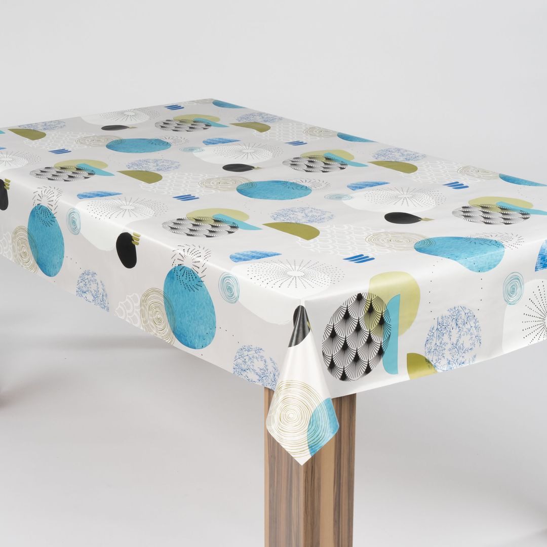 laro Tischdecke laro Wachstuch-Tischdecke Wachstischdecke Formen Symphonie