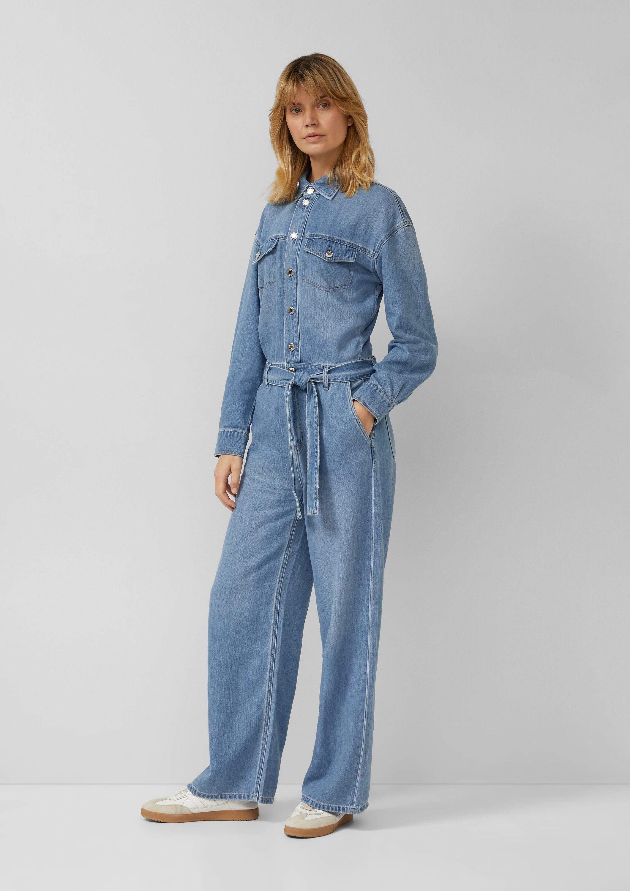 s.Oliver Jumpsuit Overall Denim-Overall mit Gürtel – Bild 5 von 5