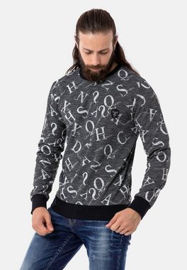 Cipo & Baxx Sweatshirt Adam mit coolem Alloverprint