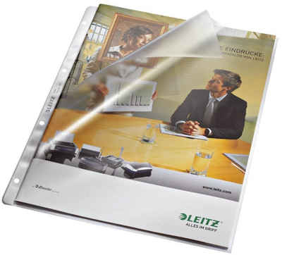 LEITZ Organisationsmappe 100 LEITZ Prospekthüllen 4797 DIN A4 transparent genarbt 0,085 mm