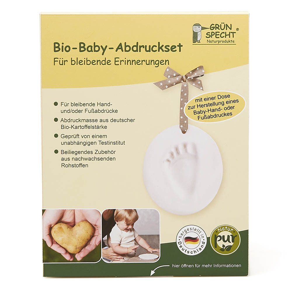 GRÜNSPECHT Handabdruck-Set Bio-Baby-Abdruckset - 1 Dose