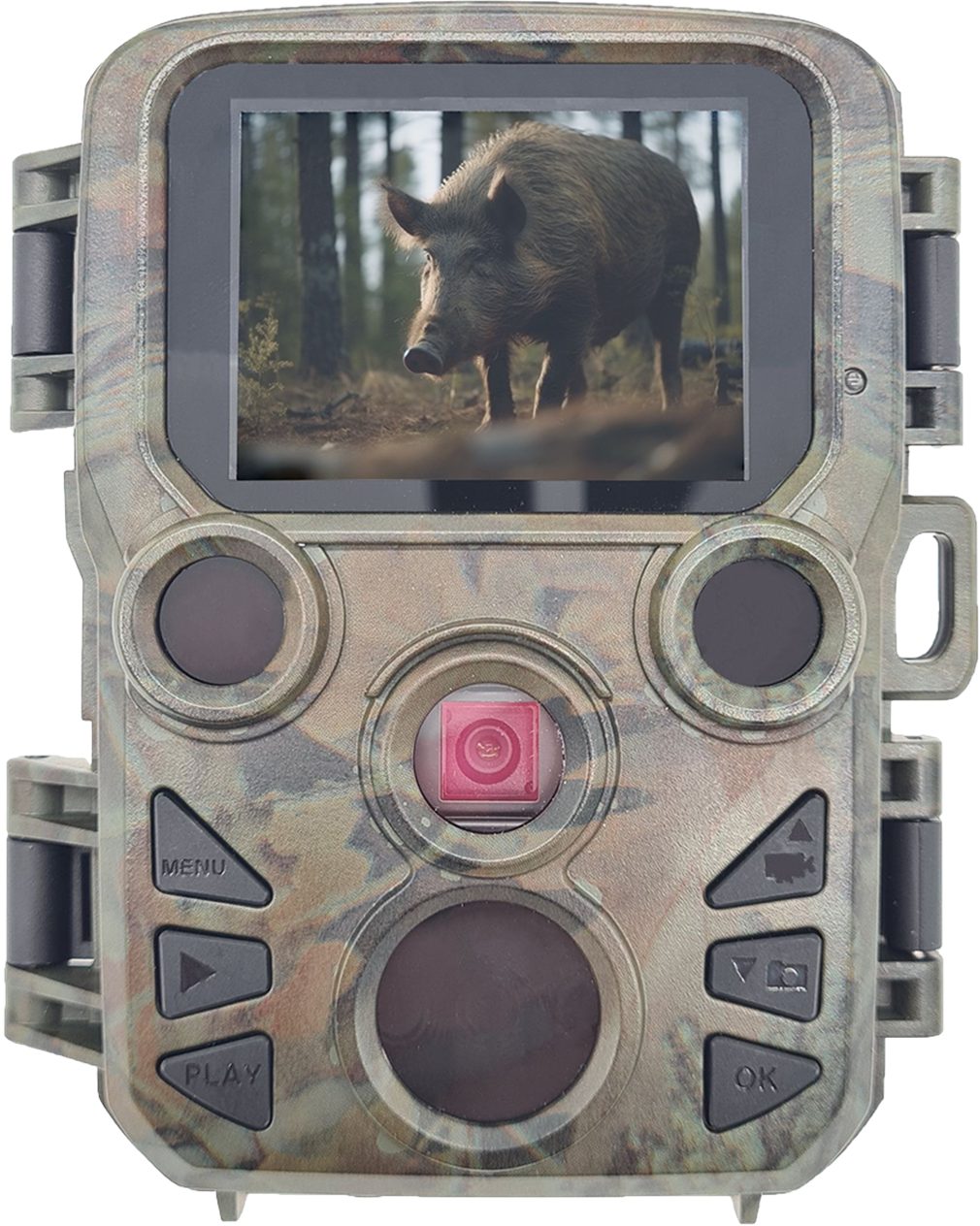 Berger & Schröter Wildkamera Mini 12MP 32 GB (Revier, Wildwechsel, 24-Stunden-Überwachung, Wildbeobachtung, Outdoor, Wald, Kirrung, mit 850-nm Black-LEDs)