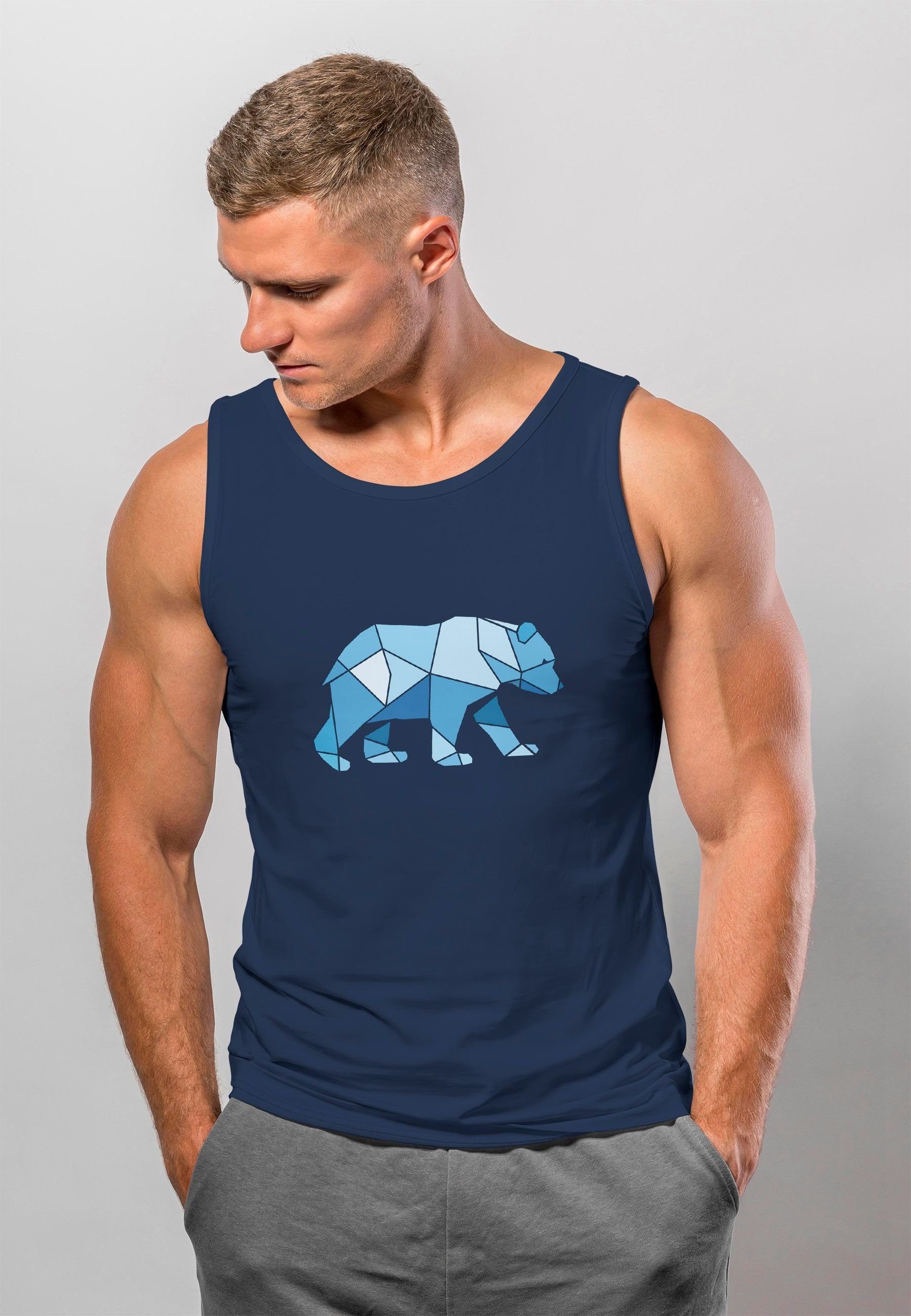 Neverless Tanktop Herren Tank-Top Polygon Grafik günstig online kaufen