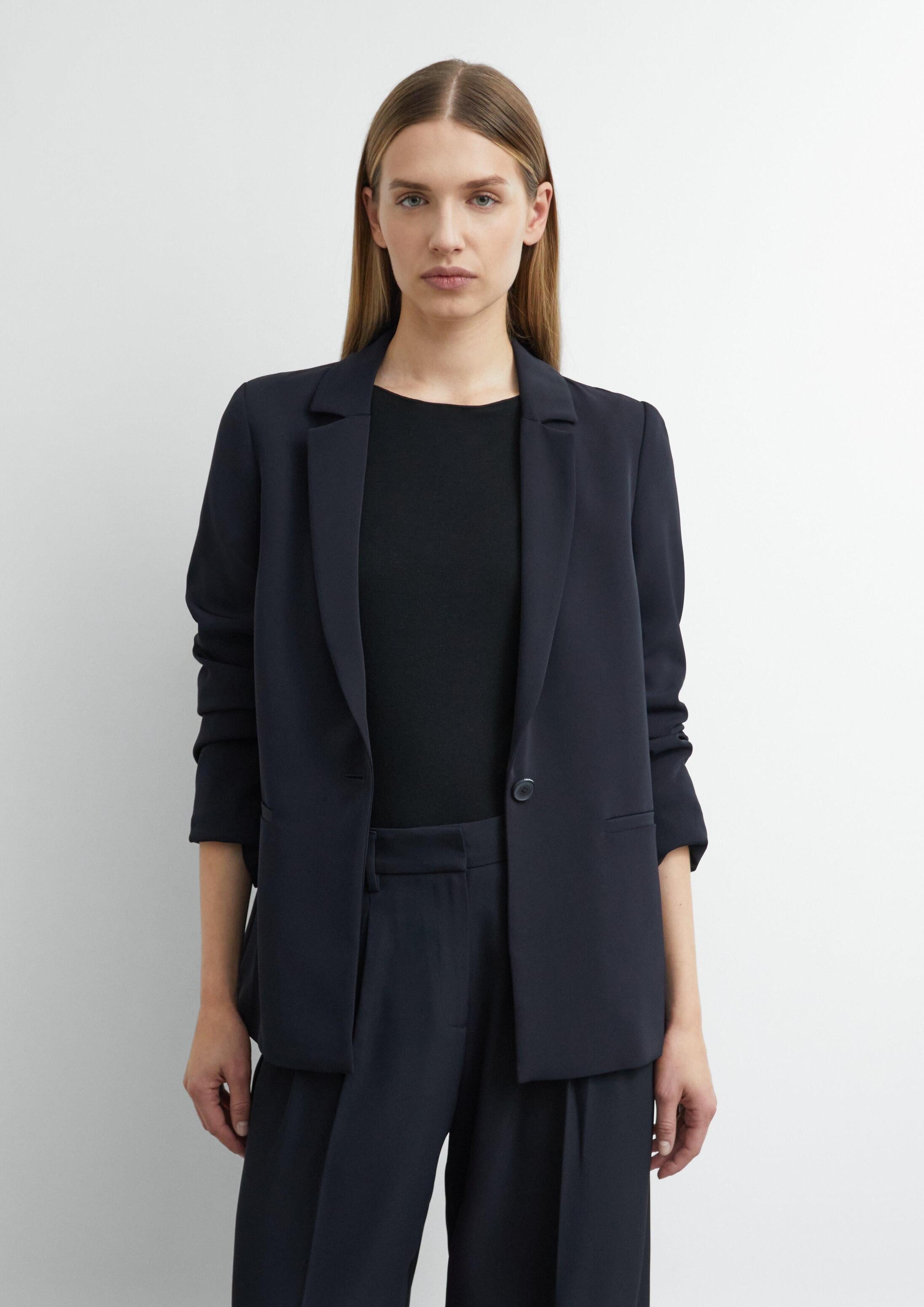 comma Jackenblazer Indoor-Jacke Fließender Oversize-Blazer