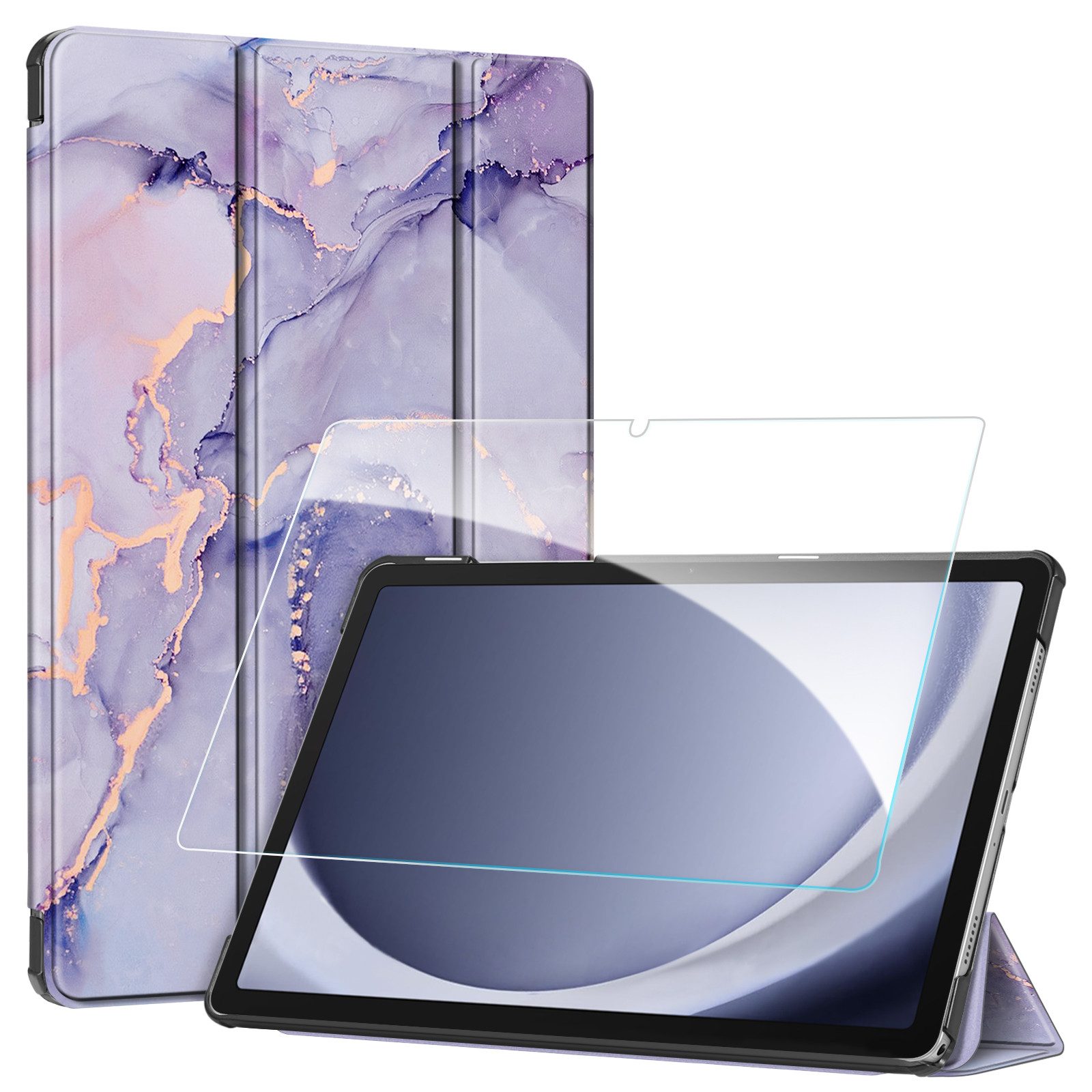 Fintie Tablet-Hülle für Samsung Galaxy Tab A11+ Plus 11" 2025 / Tab A9+ Plus 11 Zoll 2023 11 Zoll, mit Schutzfolie, Ultradünne Kunstleder Schutzhülle mit Standfunktion