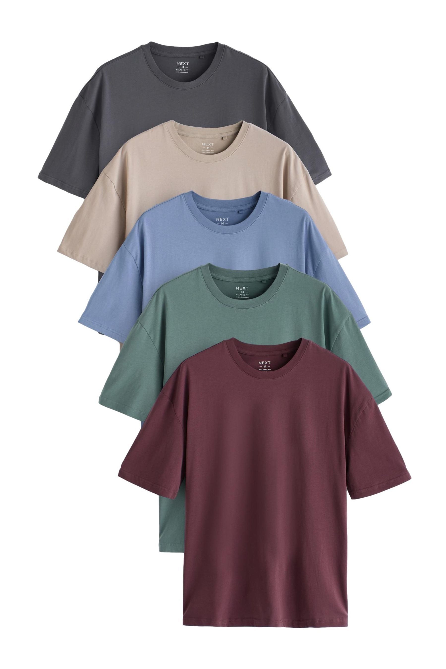 Next T-Shirt Relaxed Fit T-Shirts, 5er günstig online kaufen