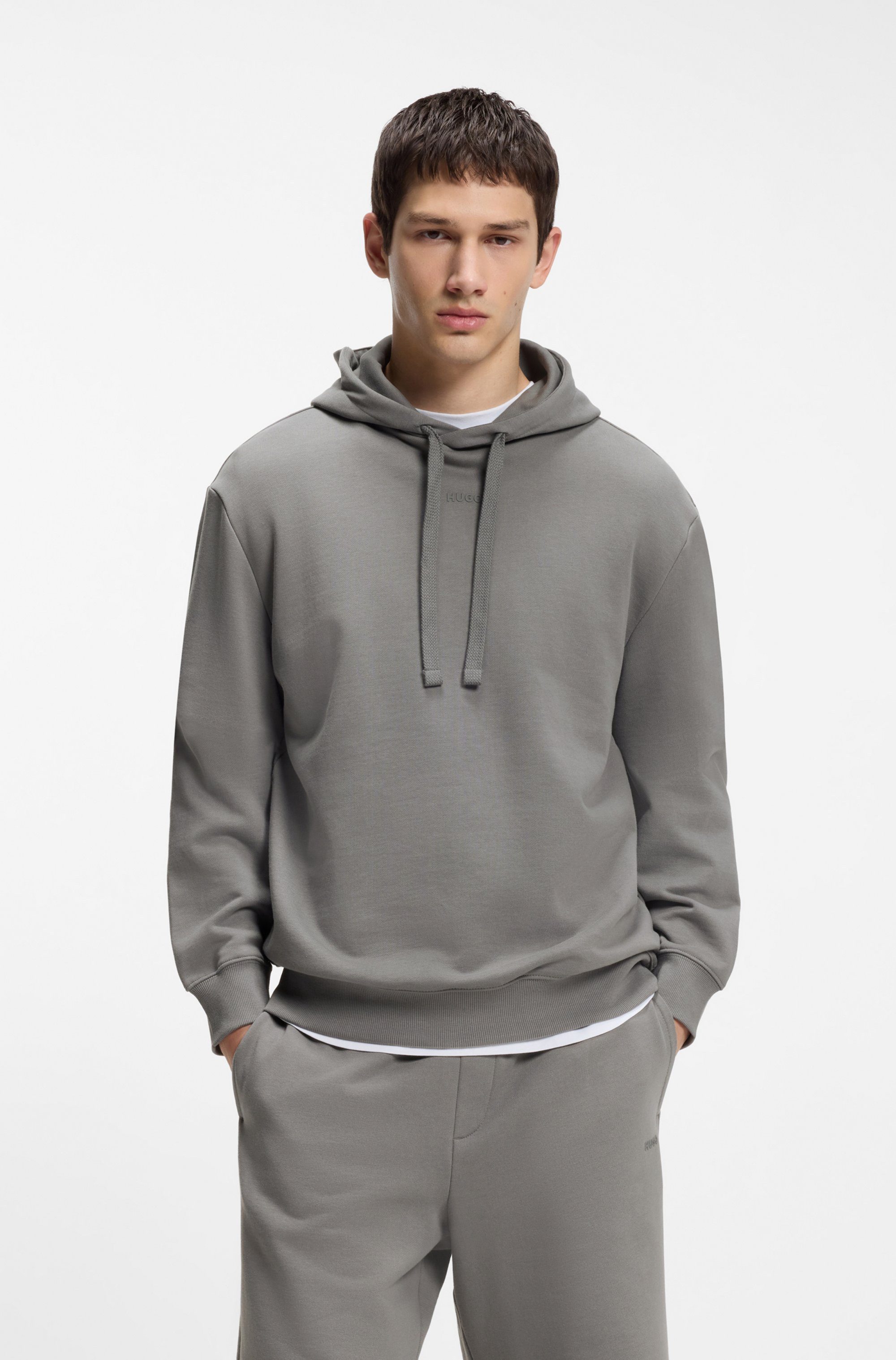 HUGO Dapo Kapuze mit Kordelzug, Relaxed Fit, HUGO Logo