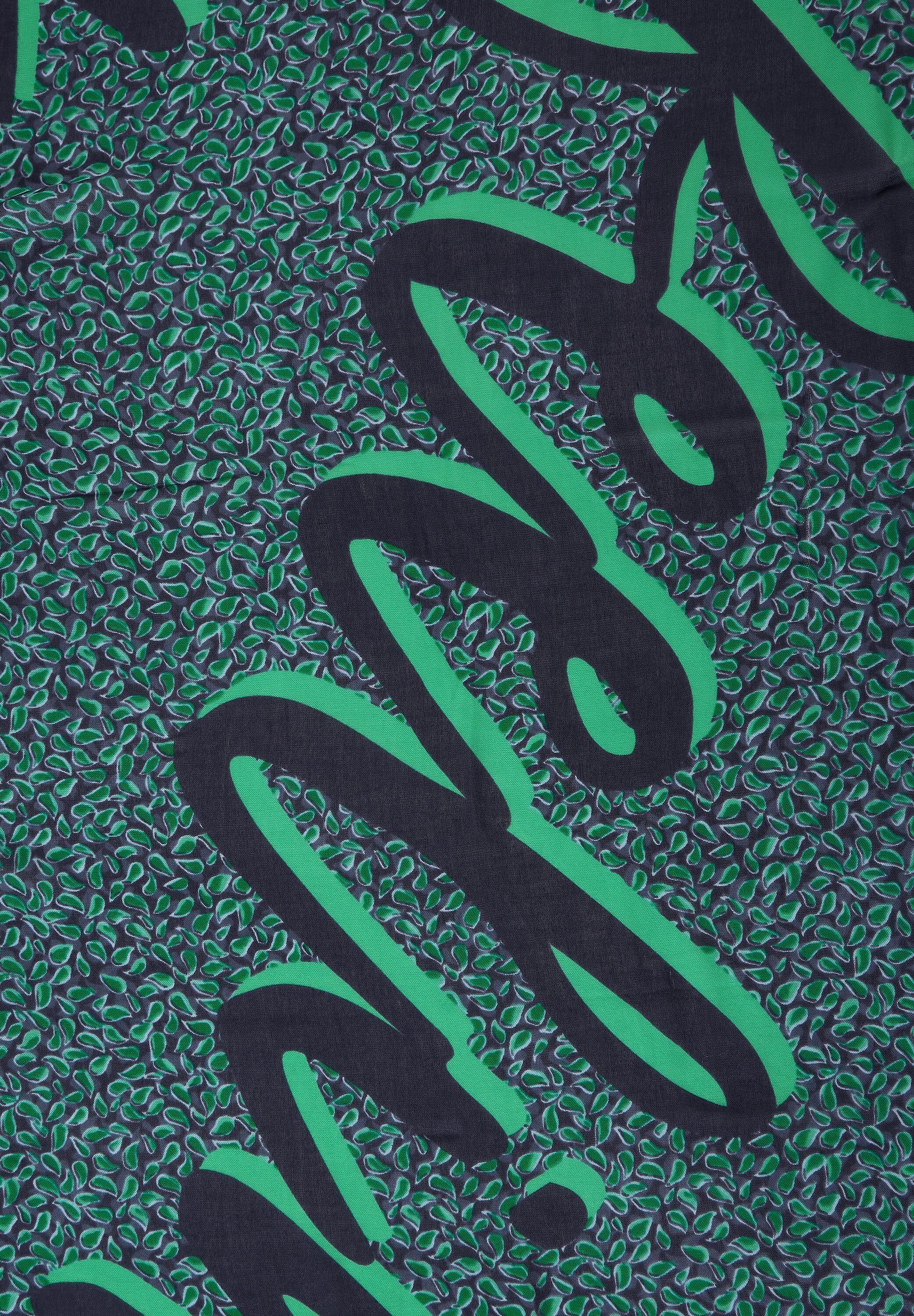 Cecil Modeschal Modal Schal mit Print, easy Wording-Print green Mit