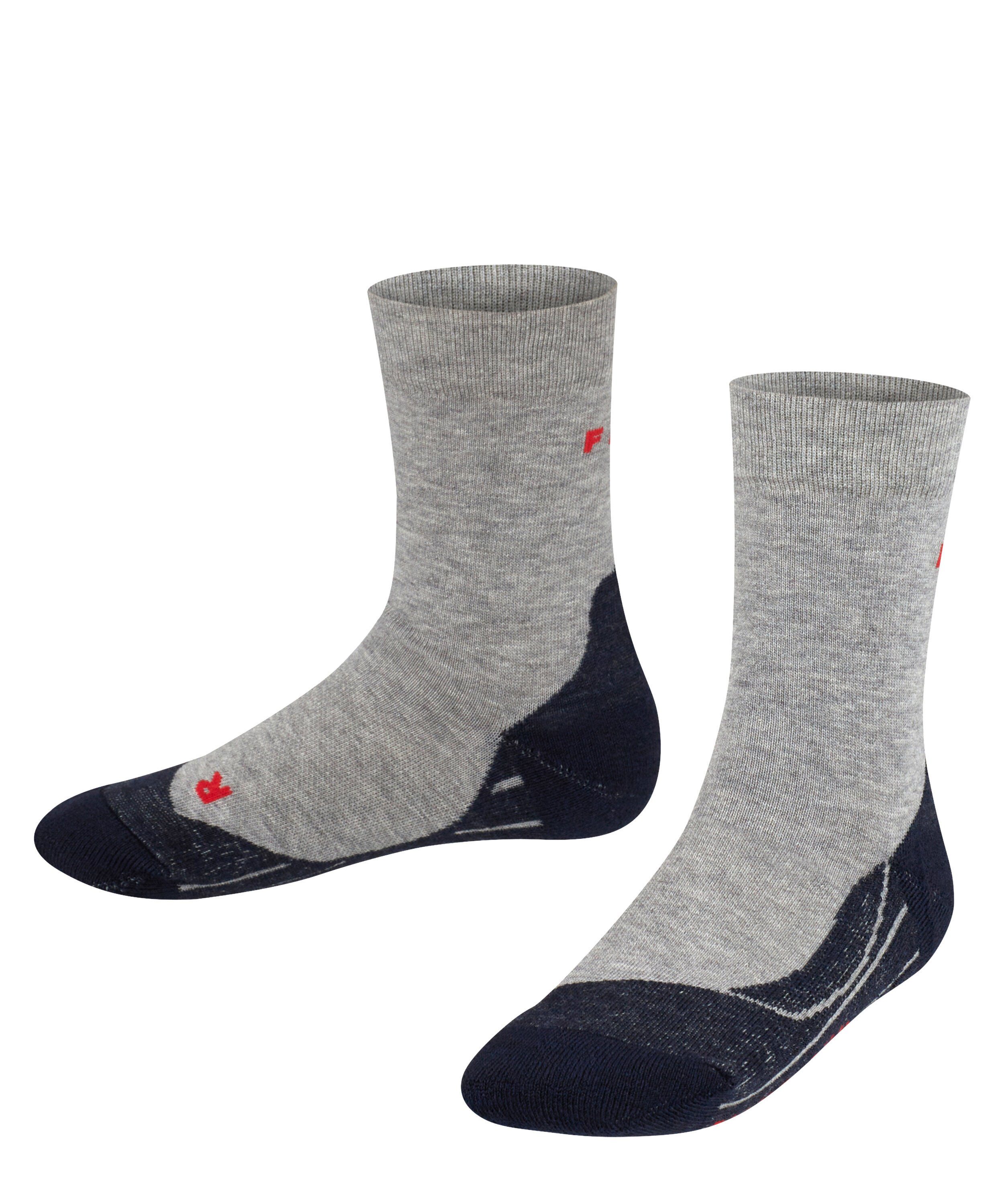 FALKE Laufsocken RU4 (1-Paar) blasenfreie, ergonomische Passform lightgrey (3406)