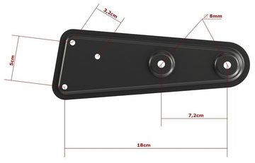 RICOO VA0100 Halterungszubehör, (VESA Adapter für TV Wandhalterung Fernsehhalter TV VESA 400x400)