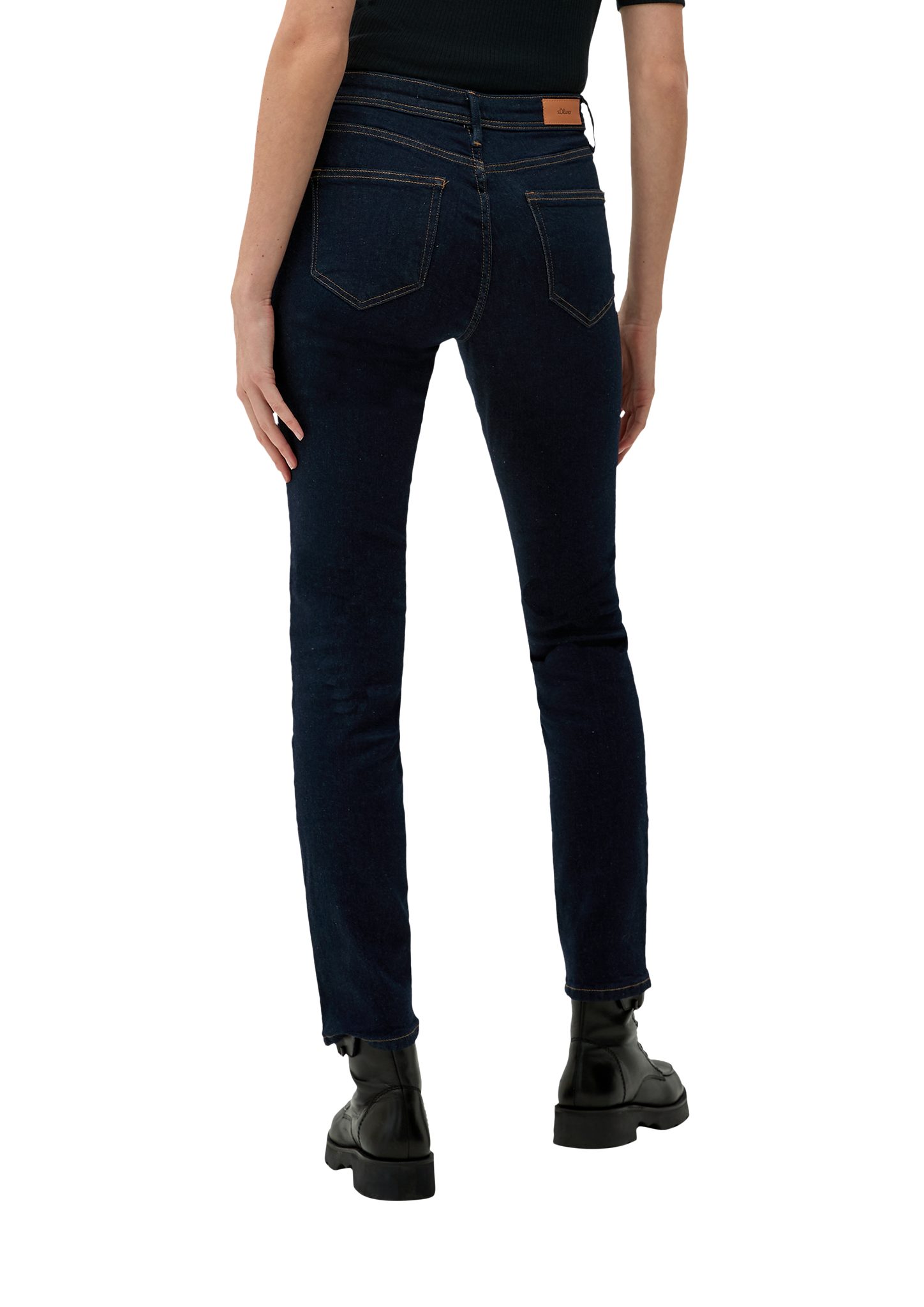 Slim / / 5-Pocket-Jeans tiefblau Leg Slim Fit Betsy Waschung Jeans s.Oliver Rise Mid /