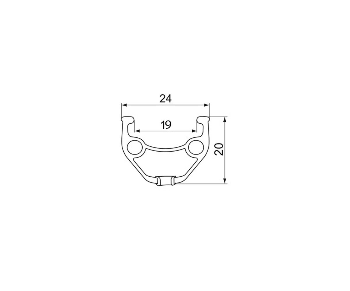 FORCE Fahrrad-Laufrad Force Fahrrad Hinterrad 29 Zoll mit Center Lock Disk Aufnahme Abmessun