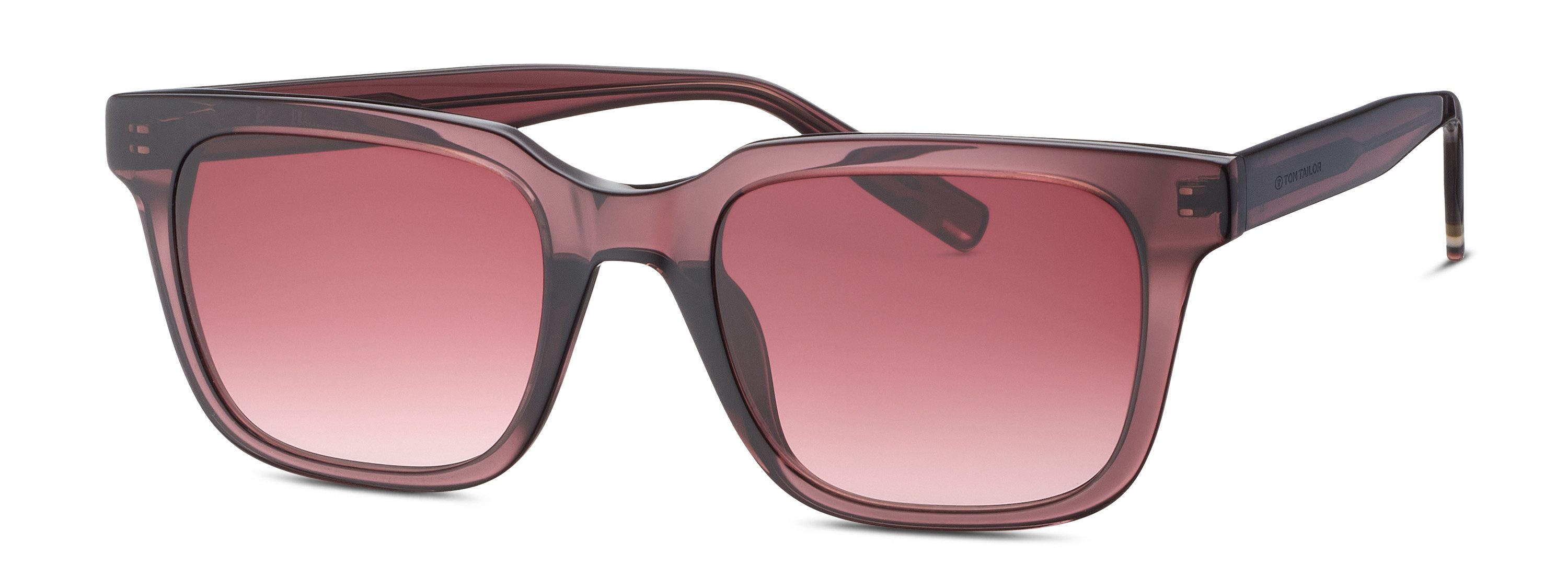 TOM TAILOR Sonnenbrille Modell 676013 Form Karree/Eckig, Logoschriftzug auf Bügel, Kunststofffassung