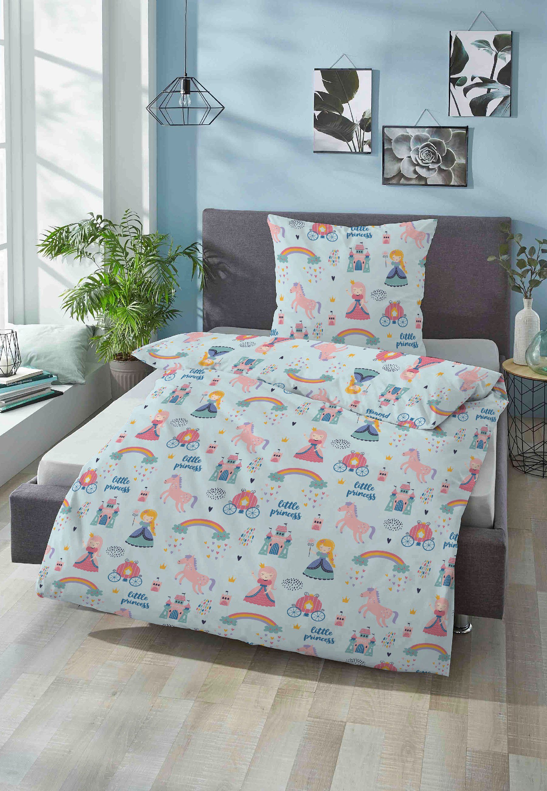 Biberna Bettwäsche kleine Prinzessin, Feinbiber, 2 günstig online kaufen
