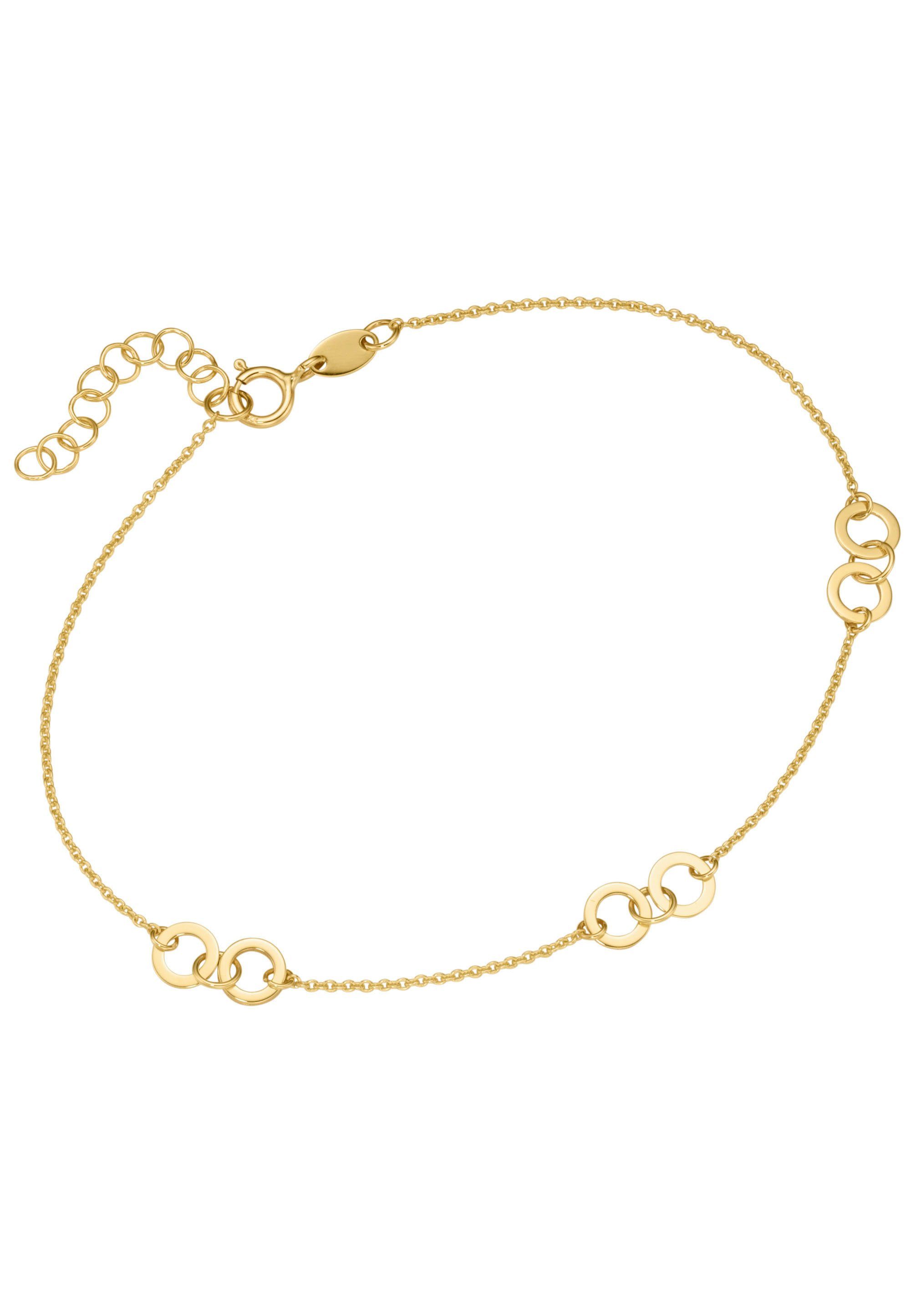 Firetti Armband Schmuck Geschenk Gold 375 Armschmuck Armkette Goldarmband, zu Kleid, Shirt, Jeans, Sneaker! Anlass Geburtstag Weihnachten