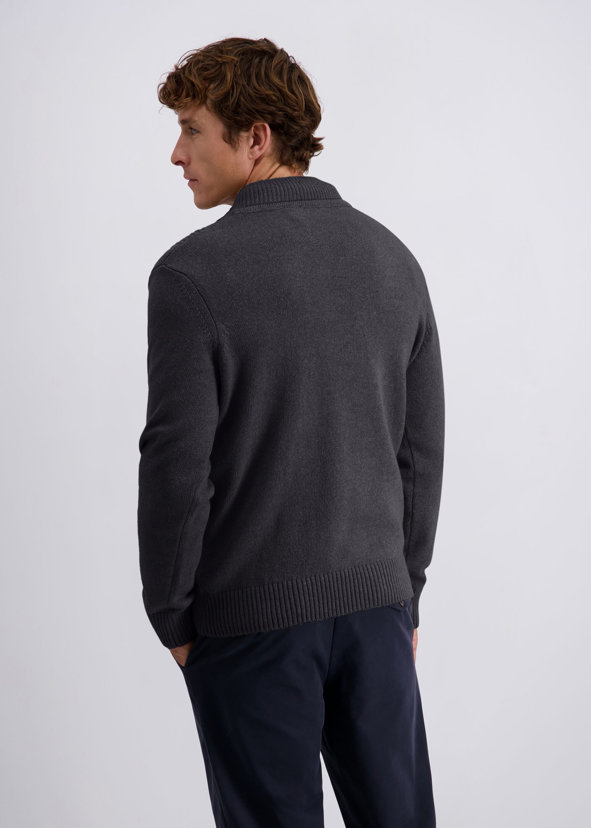 Pierre Cardin Stehkragenpullover mit Reißverschluss