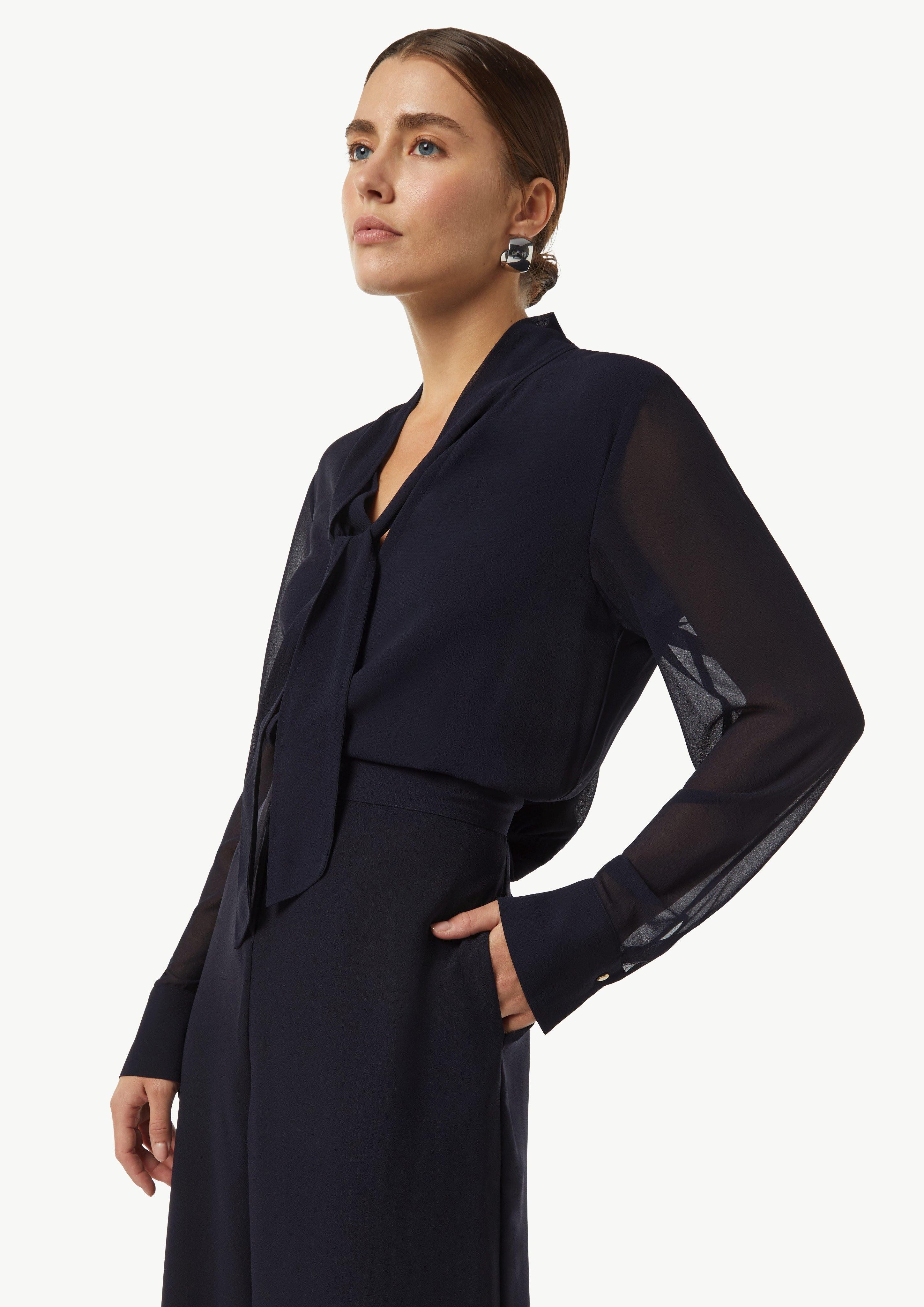 Comma Overall Eleganter Jumpsuit im Fabricmix günstig online kaufen
