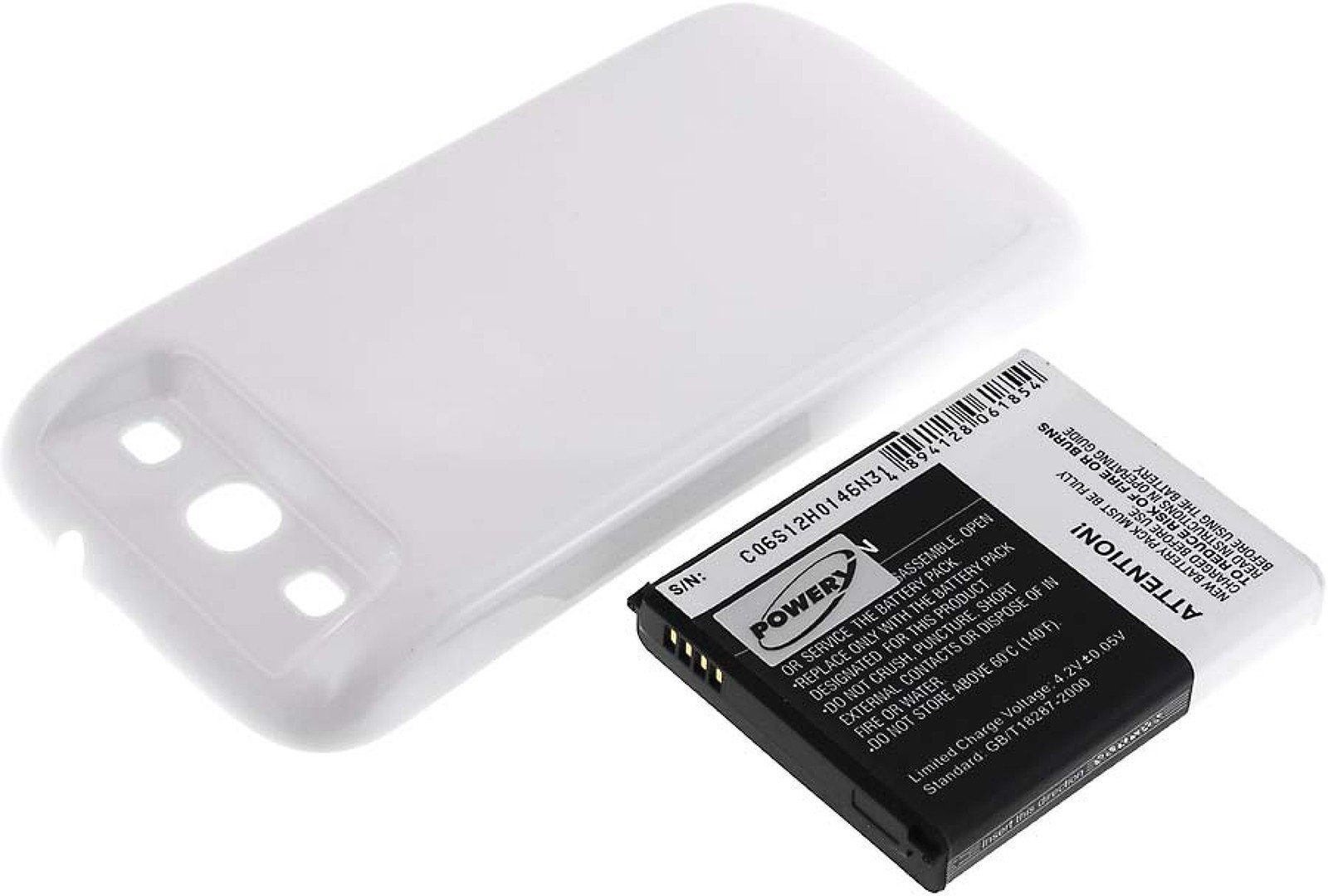 Powery Akku für Samsung GT-I9300 Smartphone-Akku 3300 mAh (3.7 V) | Handy-Akkus