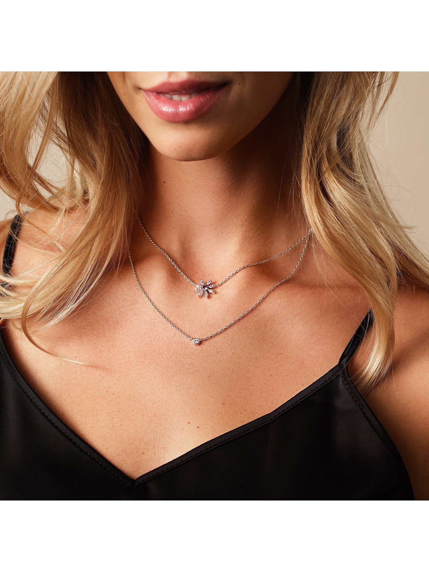 JETTE Silberkette JETTE Damen-Kette 925er Silber, recycelt Zirkonia, DAISIE günstig online kaufen