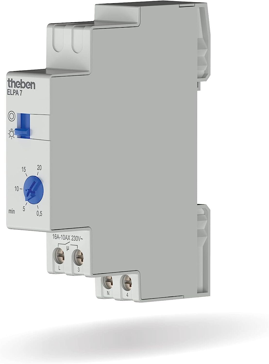 theben Schalter ELPA 7, Treppenlichtzeitschalter, elektronisch, Ausschaltvorwarnung | Schalter