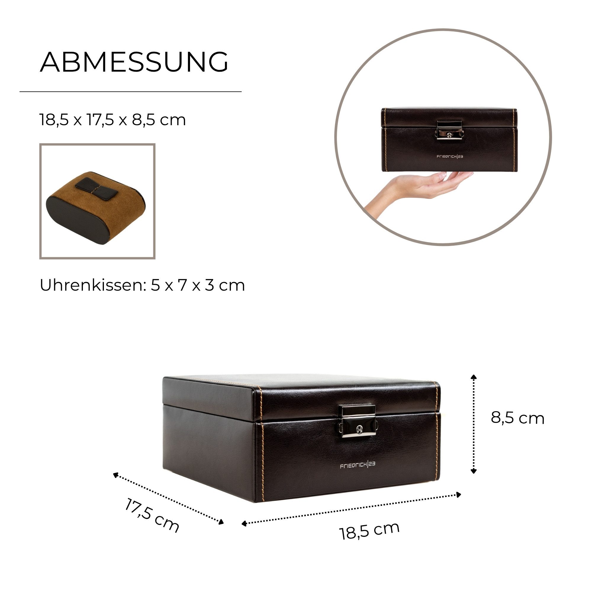 Friedrich23 Uhrenbox Bond für 6 Uhren