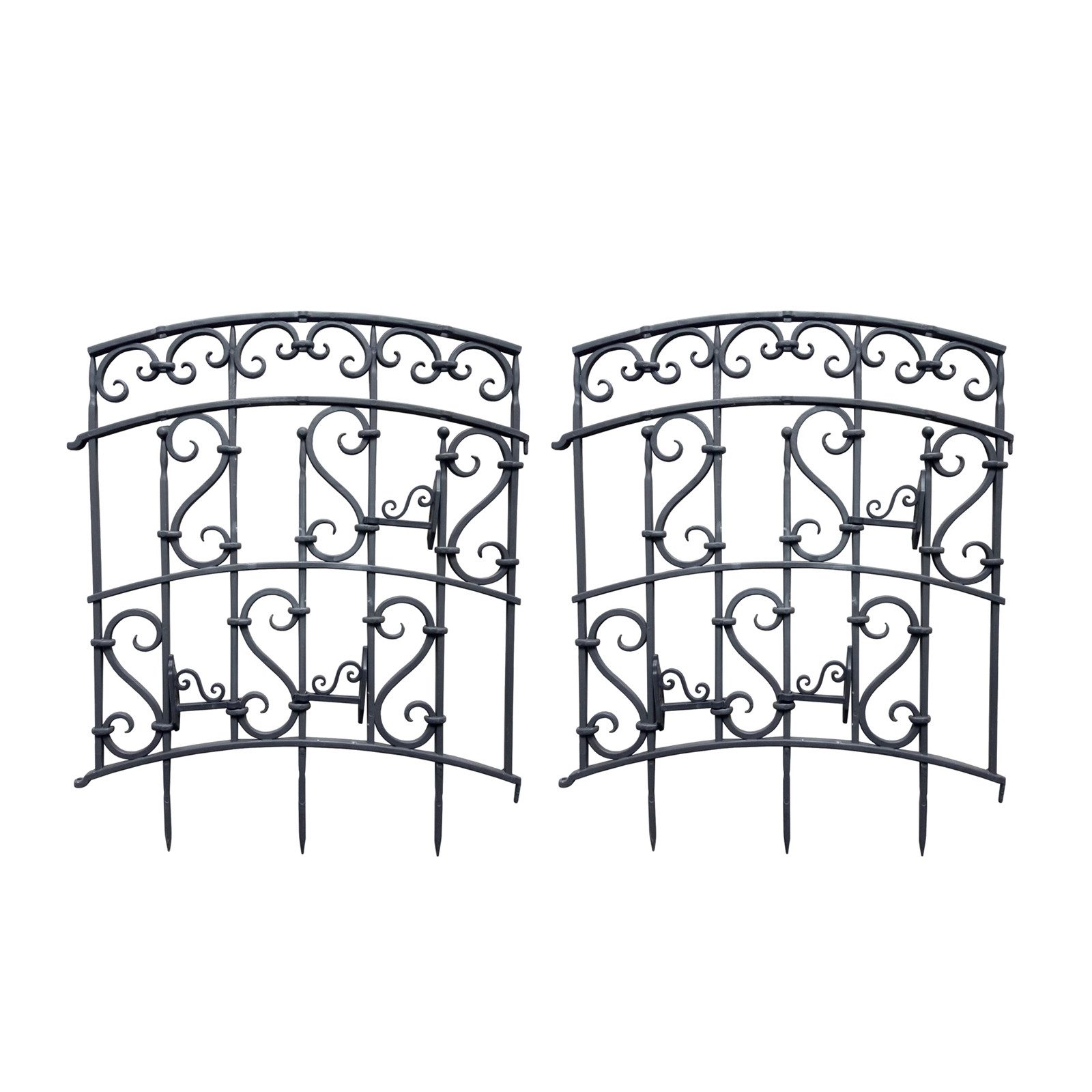 HTI-Living Rankgitter Rankgitter mit Ornamenten Nessa Schwarz 2er-Set Set, günstig online kaufen