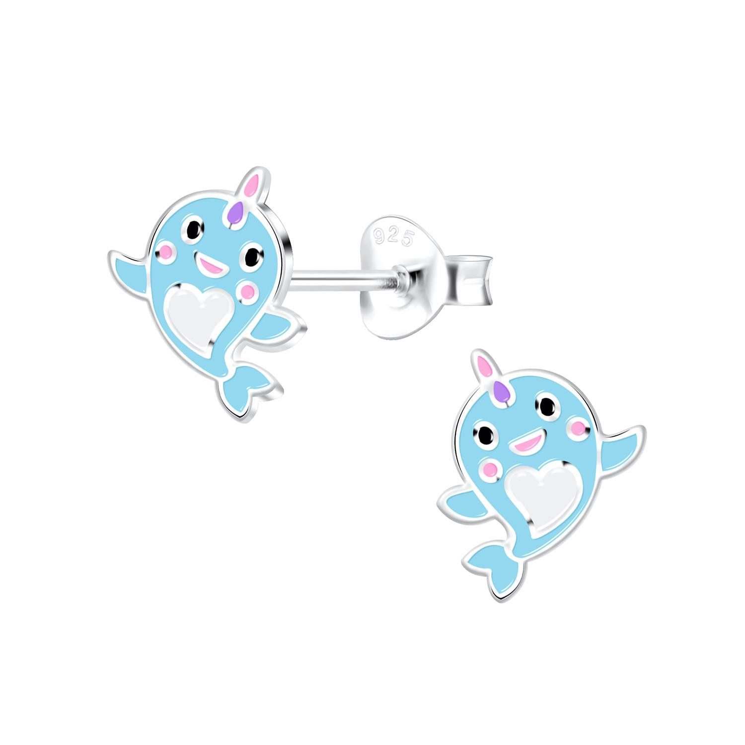 Ohrring-Set Waleinhorn Kinder Ohrringe 925 Silber