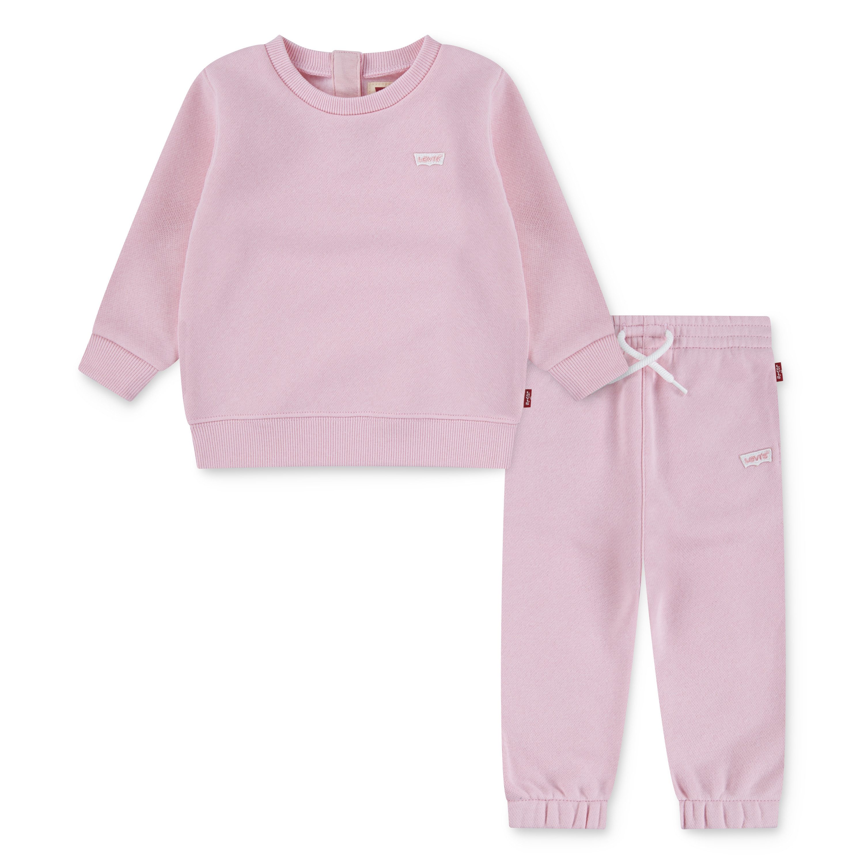 Levi's® Kids Neugeborenen-Geschenkset LVN HOODIE,JOGGER SET (Set, 2-tlg) mit kleiner Label-Applikation- Stickerei