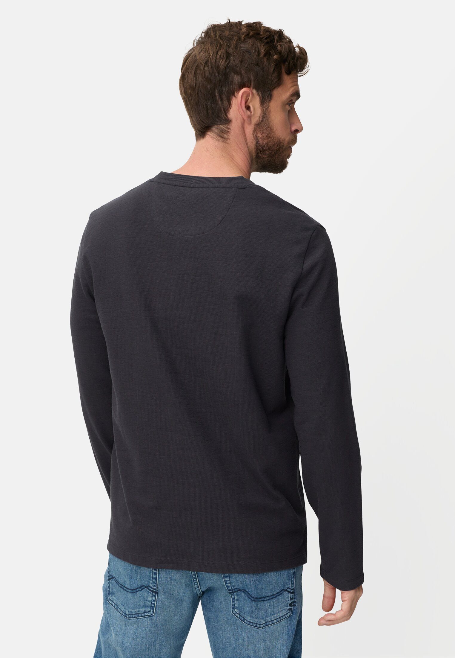 camel active Henleyshirt Henleyshirt mit Knopfleiste Langarm günstig online kaufen