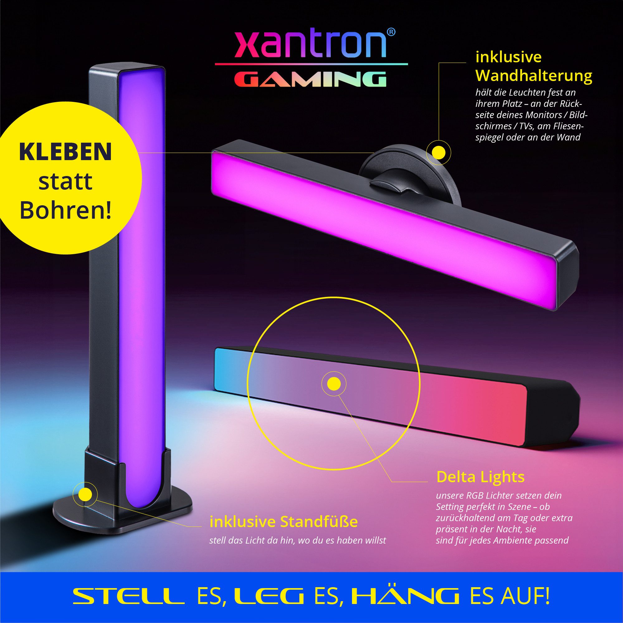 Xantron LED Stripe LED Lightbar Gaming Beleuchtung Hintergrundbeleuchtung A günstig online kaufen