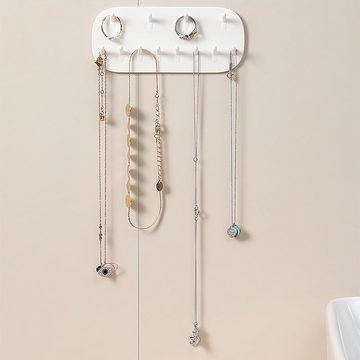 HIBNOPN Schmuckständer Halskette Aufhänger, 2 Stck Schmuckständer Ohrringhalter mit 24 Löche (2 St)
