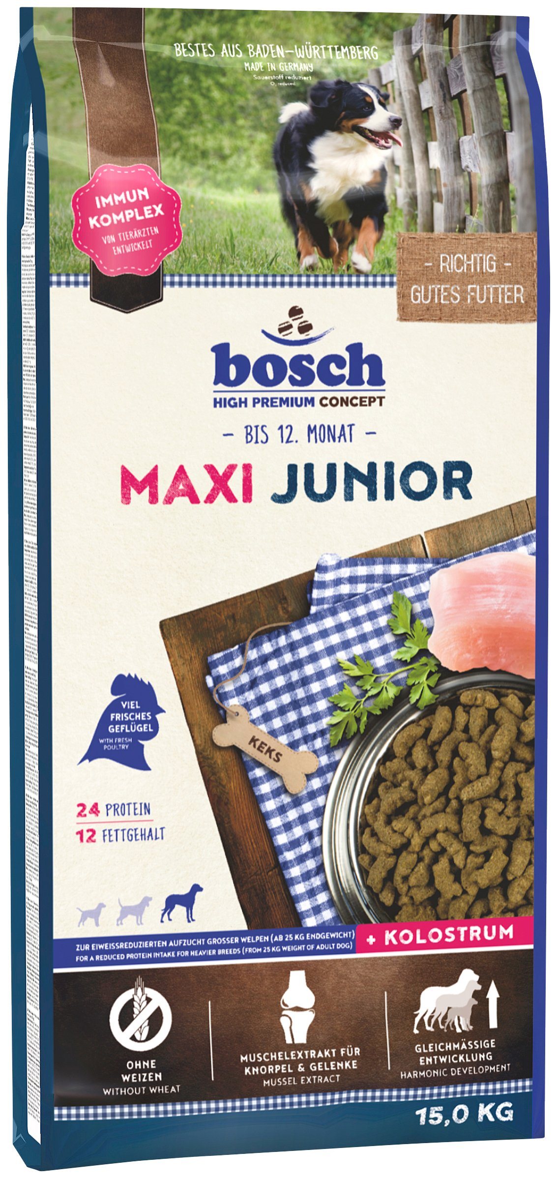 Hundetrockenfutter »Maxi Junior«, 15 kg Hundetrockenfutter »Maxi Junior«, 15 kg