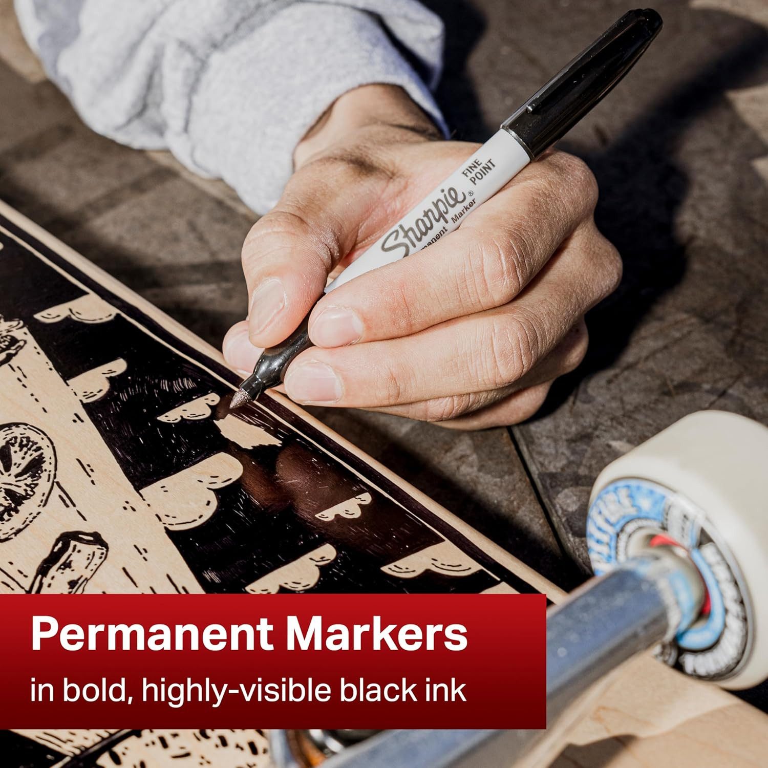 Sharpie Permanentmarker Sharpie PermMarker F Schwarz 5er