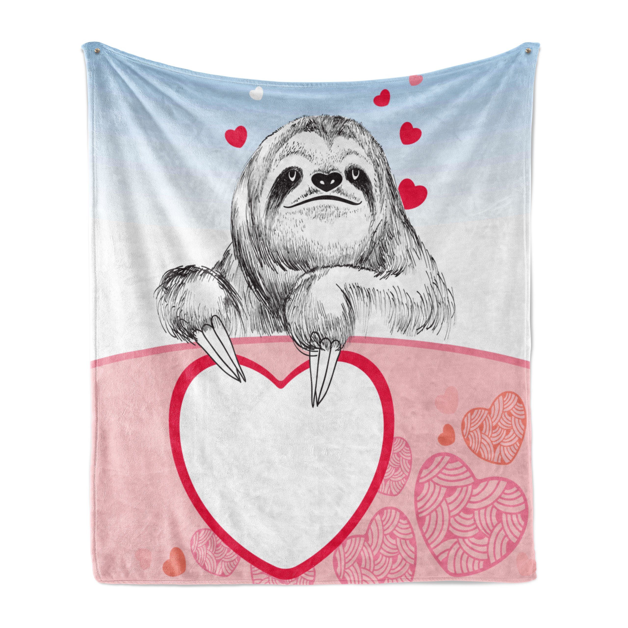 Sloth in Romantisches Abakuhaus, Außenbereich, Love und für Plüsch Innen- Faultier Gemütlicher Wohndecke den