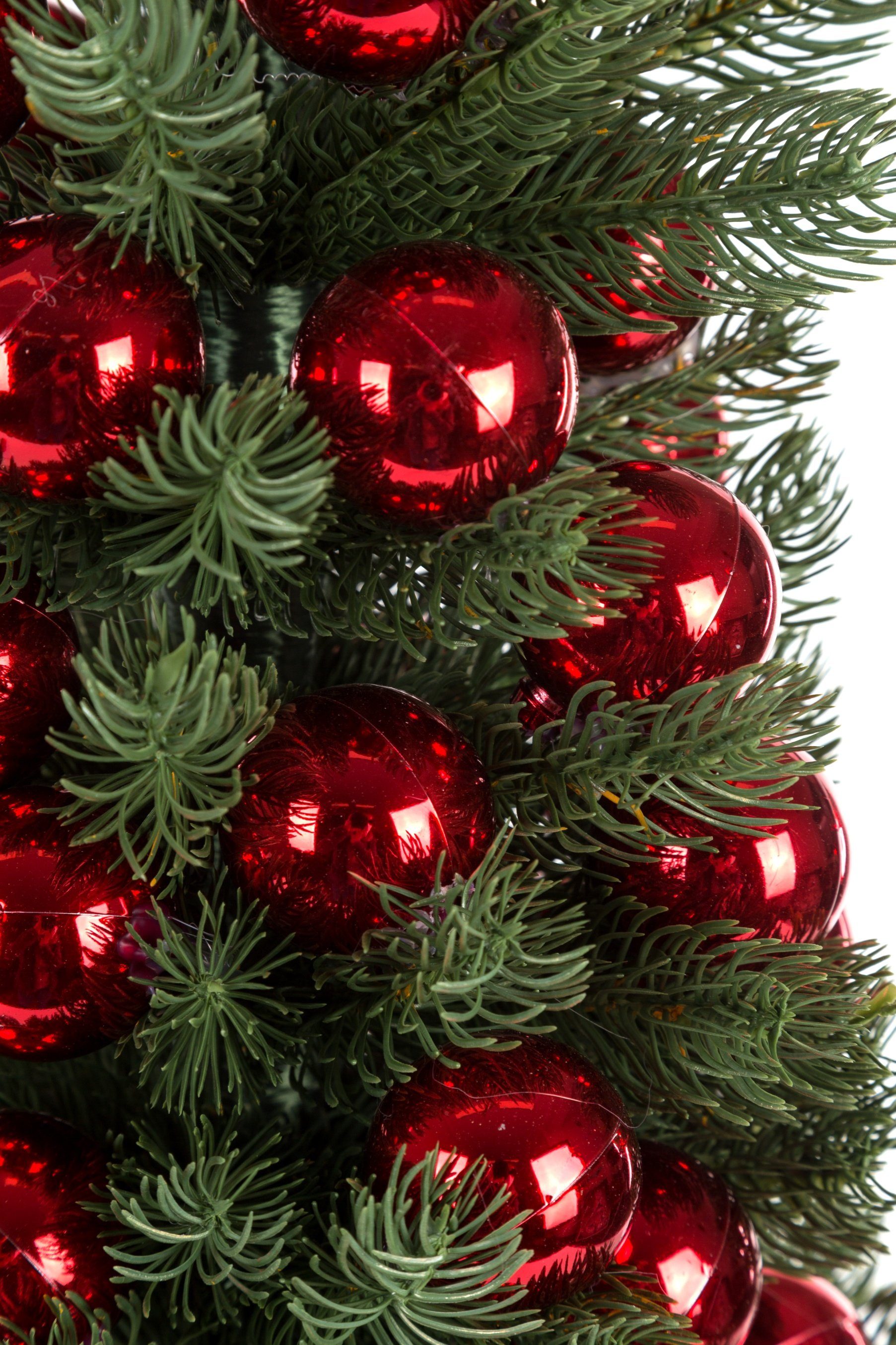 elbmöbel Christbaum Christbaumkugeln Zweige, Tannenbaum inklusive künstlich Künstlicher dichte und Tannenbaum, rote weihnachtsbaum Kugeln Topf Weihnachtsbaum