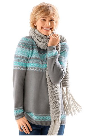  Classic Basics пуловер с Norweger-Must...