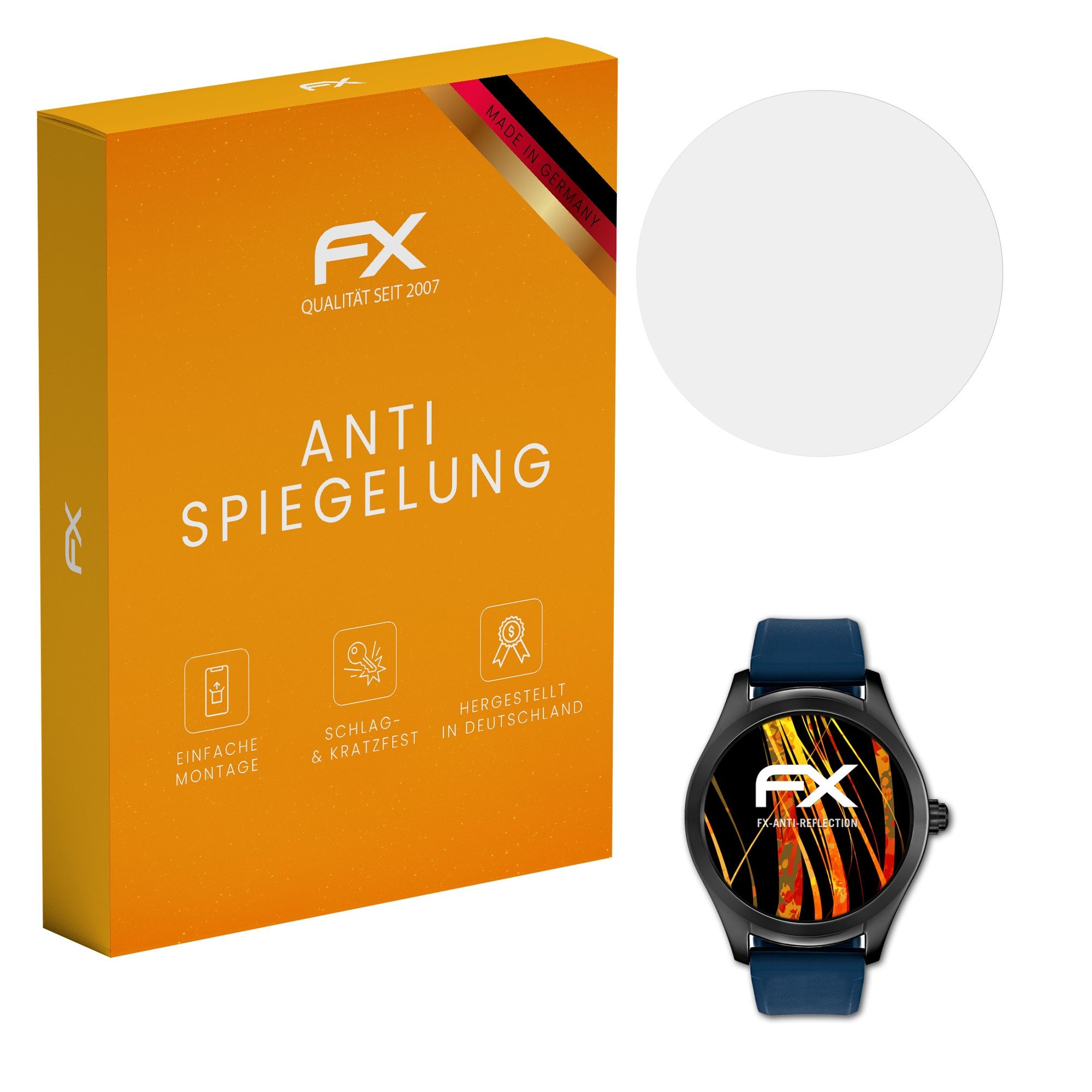 atFoliX Schutzfolie für Hugo Boss Touch, (3 Folien), Entspiegelnd und stoßdämpfend