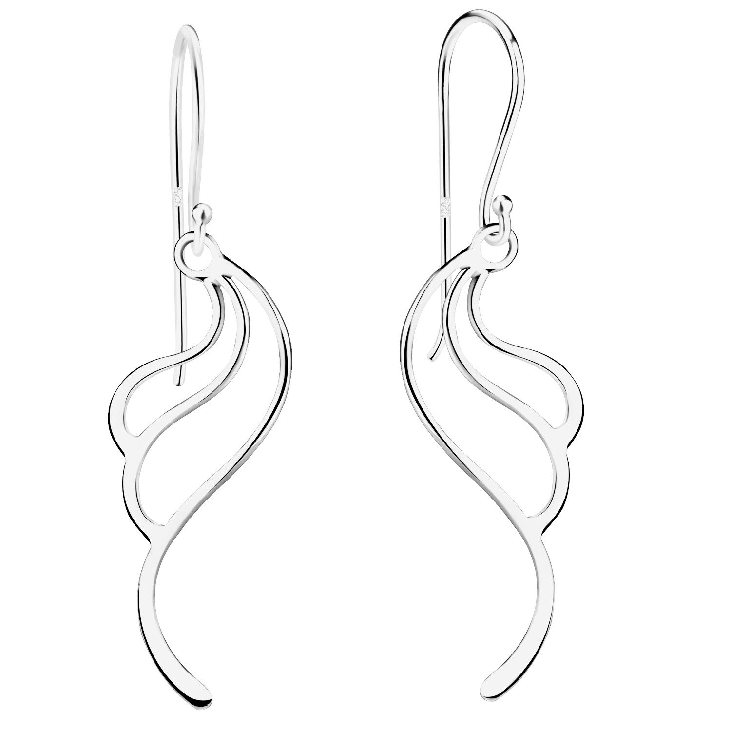 LÖB Paar Ohrhänger 925 Silber Ohrringe Hängend Tropfen Anhänger Ohrhänger Tropfenohrringe (Geschenke für Frauen Damen Beste Freundin Mutter Mama Ehefrau Oma sie zum Geburtstag Schmuck Sommer, Inkl. Schmuckbox), Hängeohrringe Minimalistisch Modern Tropfenform Tropfenanhänger Lang